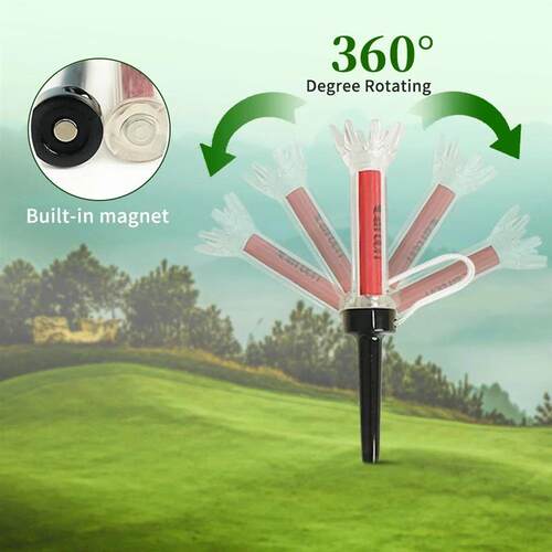 Caiton 5pcs Golf Tee,With Magnetic Plastic Golf Tee, Two Siz