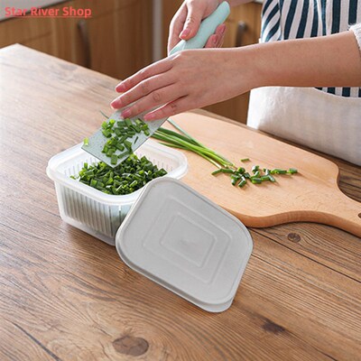 Drain Sealed Container Crisper Fridge Storage Boxes for Ging