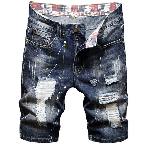 2023 Mens Ripped Short Jeans Clothing Bermuda Cotton Shorts