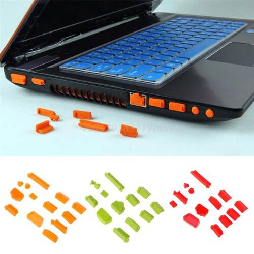 New Fashion Colorful Silicone Laptop Anti Dust Plug ver Stop
