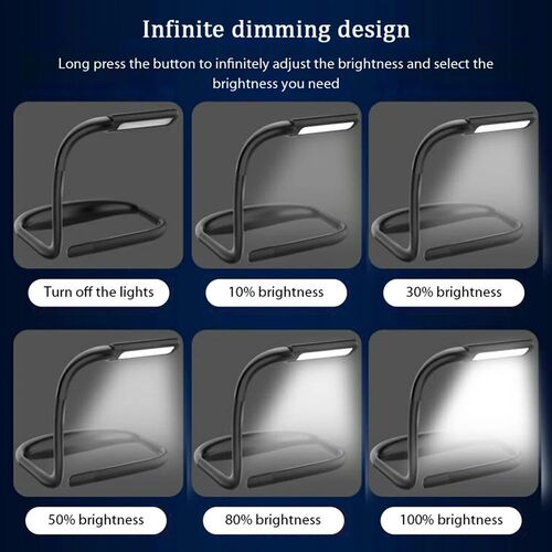 1800mAh LED Desktop Reading Light Hanging Neck Eye-Protectio