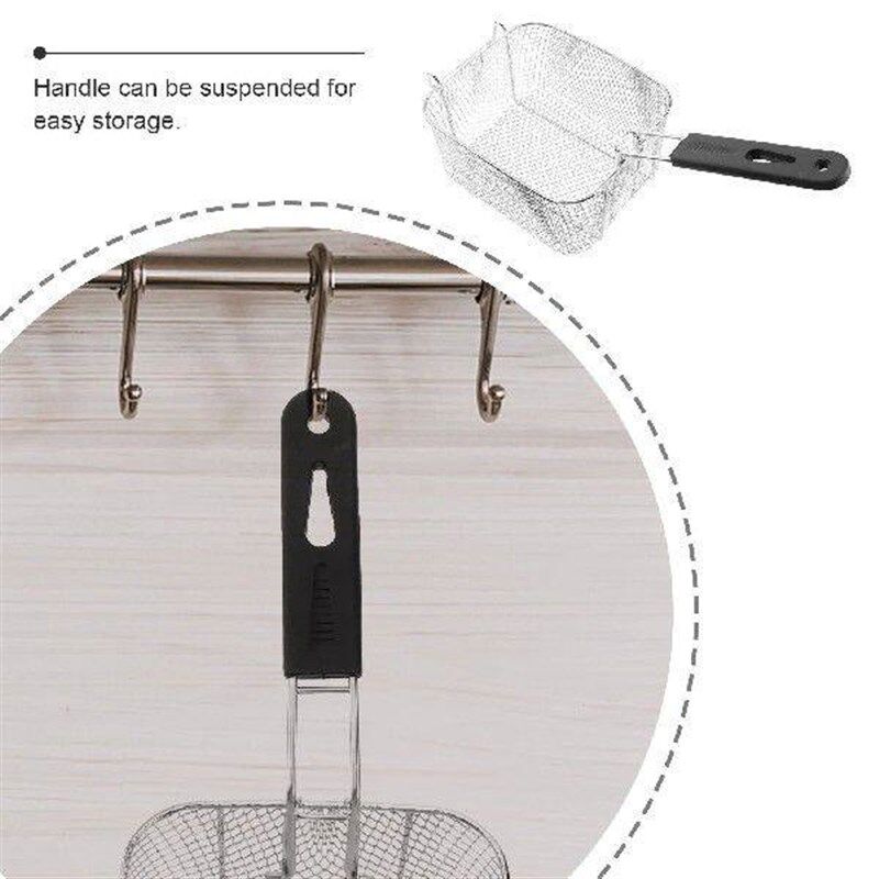 Corrosion-resistant Fry Basket Food Safe Mesh Strainer Deep - 实物图