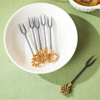 /box Reusable Fruit Fork Household Cake Dessert Fork