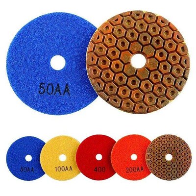 1/4Pcs 4 Inchs/100mm Super Diamond Polishing Pads Grit