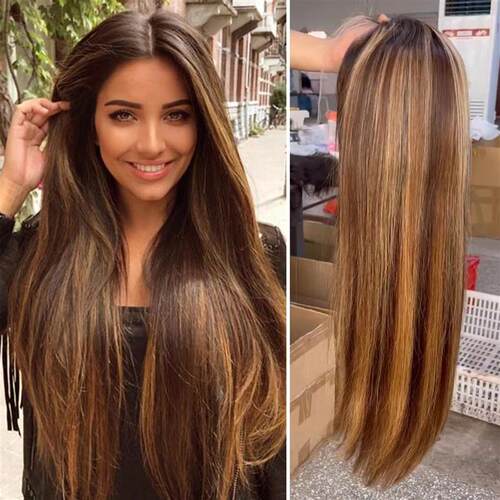 360 full lace wig ombre Highlight Body Wave 13x4 Lace Front