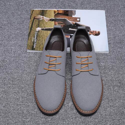 Suede suede shoes in large size for men大尺码男士磨砂皮鞋48