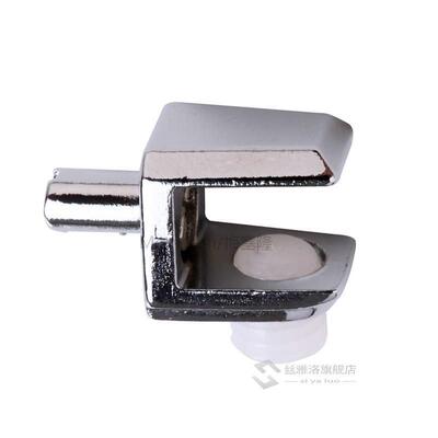 Zinc Alloy material Chrome color 5-8mm glass shelf support H