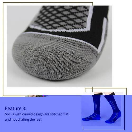 1 Pair Winter Warm Thickening Ski Stockings Hiking Socks For