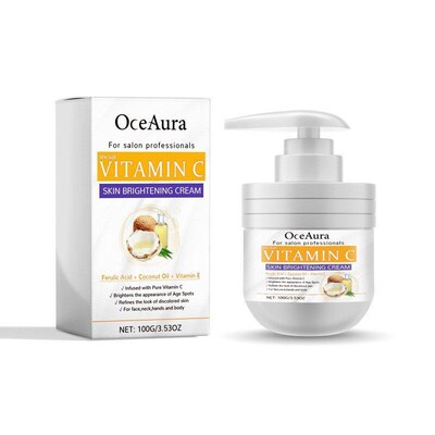 OceAura Vitamin C Body Cream - Repairs dry and dull skin, hy