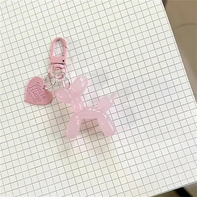 Korean Cute Keychain Punk Jelly Balloon Puppy Keychains for