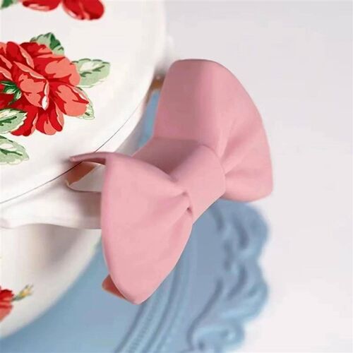 2pcs Silicone Oven Mitts Creative Bow Shape Oven Gloves Heat