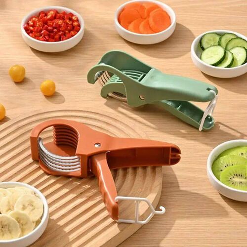 Salad Cutter Chopper Portable Manual Fruit Slicer Creative V