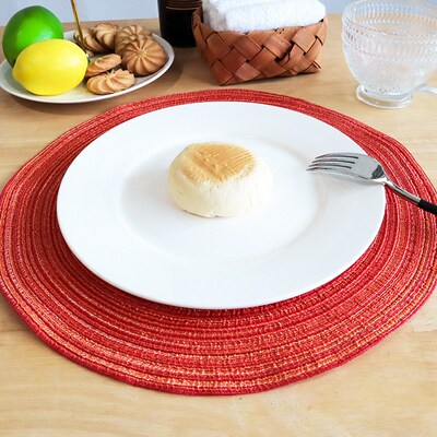 Nordic Style Circular Placemat Coaster Heat Insulation Pad f