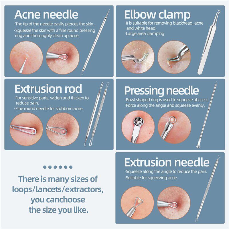 Blackhead Remover Tool Blemish Whitehead Popping Zit图片