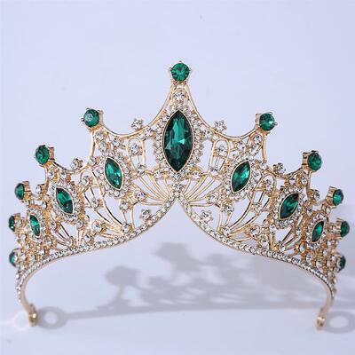 rendy Crystal Rhinestone Tiaras And Crowns Wedding Hair Jewe