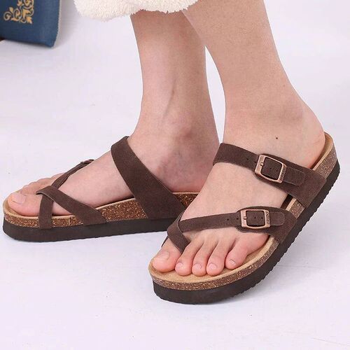 Shevalues New Fashion Cork Sandals Women Classic Cork Suede