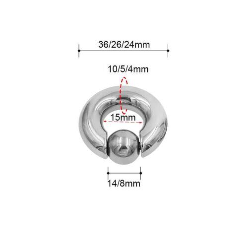 1Pc Mix Size Surgical Steel Captive Hoop Rings BCR Ring Eyeb