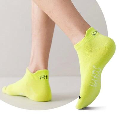 5 Pairs Bright Color Ankle No Show Socks Men Breathable Stre
