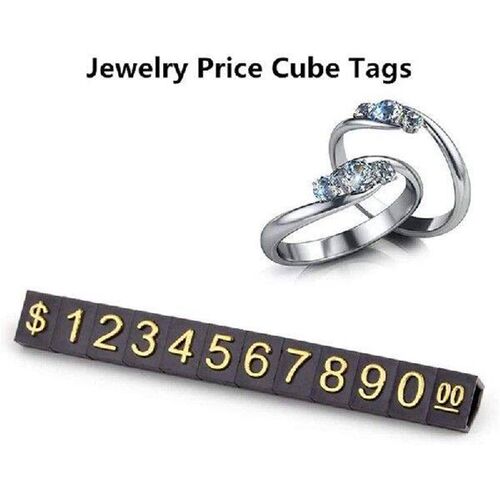 40 Sets Price Display Square Adjustable Price Tag For Price