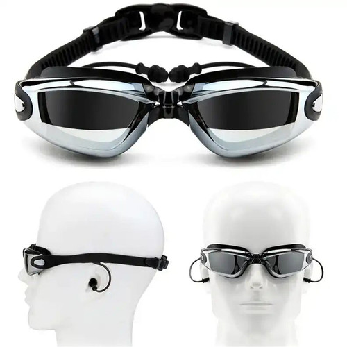 Adult Myopia Swimming Goggles Earplug Professional Pool Glas