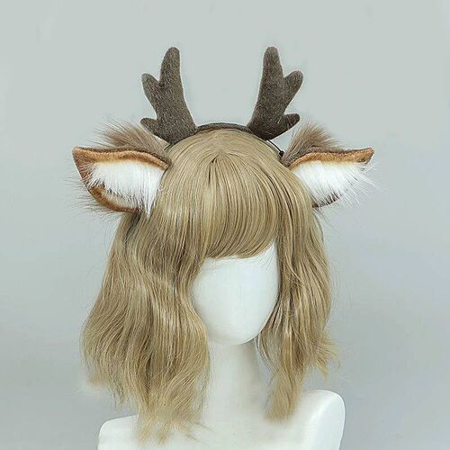 Cute Plush Antler Headband Fashion Cosplay Deer Ear Head Hoo