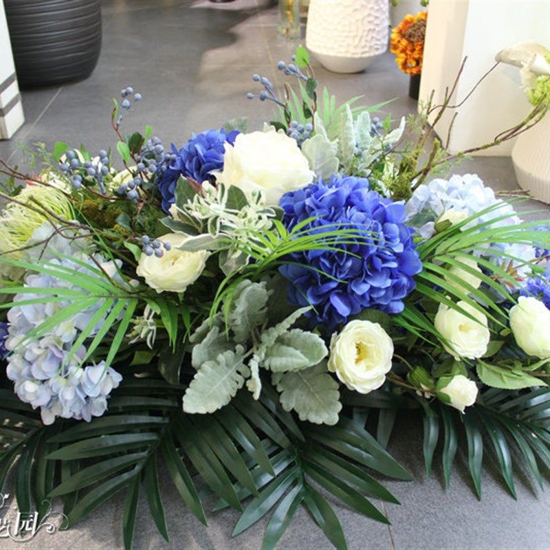 新款仿真桌花会议商务用花长桌花办公室桌花假花台式花餐桌花插花,家居饰品,仿真花/假花,淘宝优惠券,粉丝福利购,淘宝优惠卷
