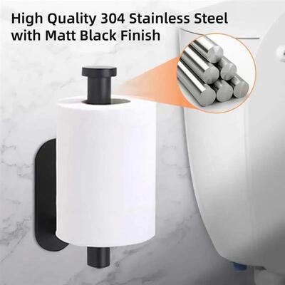 Self Adhesive Toilet Paper Towel Holder Stainless Steel Wall