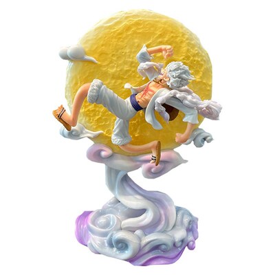 New One Piece Luffy Figure Doll Gear5 emit light gift toy