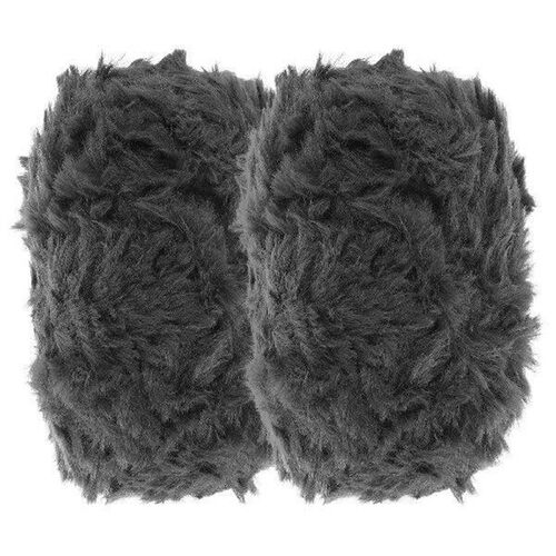 2PCS Imitation Wool Super Fur Yarn Chunky Fluffy Faux Fur