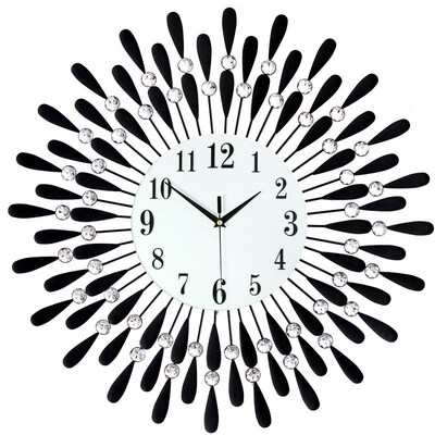 Crystal Sun Modern Style Silent Wall Clock 38X38cm,  New Pro