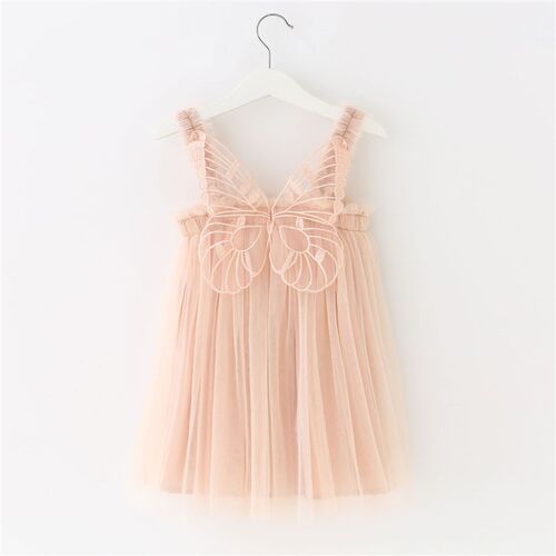 Girls Party Tutu Dress with Mesh Straps Angel WingsGirls Bir