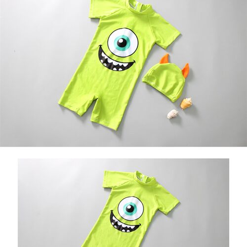 Childrens swimsuit cartoon big eyes cute boy girl baby suns