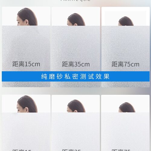 Window Film Frosted Privacy Self-adhesive Glass Sticker UV