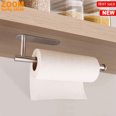 Paper Towel Holders for Kitchen,Self-Adhesive Under Cabinet