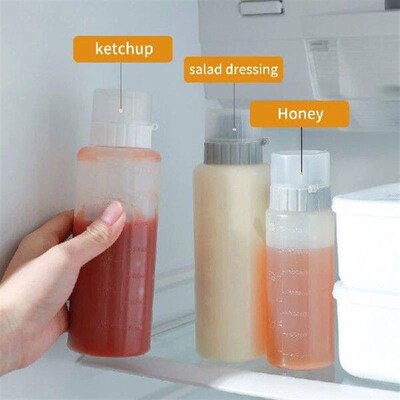 Condiment Squeeze Bottles 350/175ml 5 Hole Ketchup Mustard