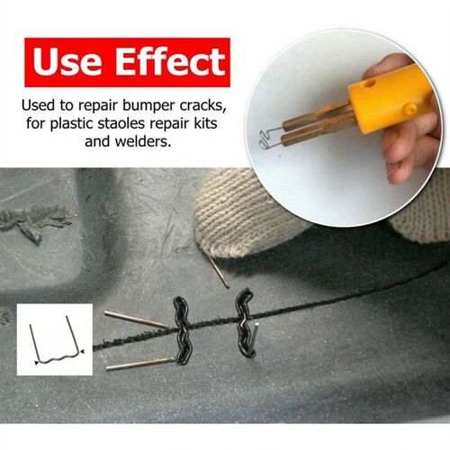 Repair 0.8mm Pre-cut Flat Staples Silver Stainless Steel Sta