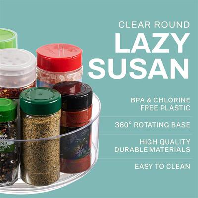 Lazy Susan Organizer Turntable Food Storage Container Rack