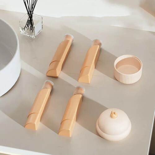 Portable 4-in-1 Kit Silicone Travel Wash Dispenser Refillabl