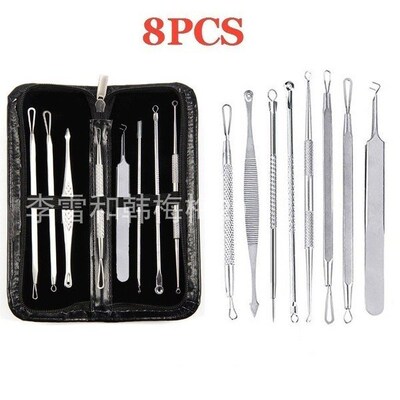 7pc Blackhead Pimple Spot Comedone Acne Extractor Tool Kit