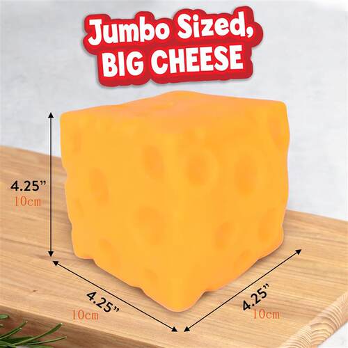 1pc Extra Large Squishy Squeeze Cheese Block Stress Ball toy