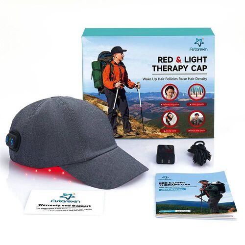 New nfrared LEDs 660nm&850nm Red ht Therapy Har Growth Cap F