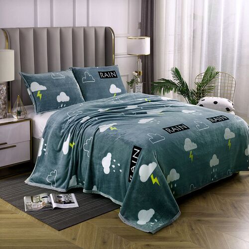 Flannel Blanket AirConditioning Cover Kids Blanket Thickened