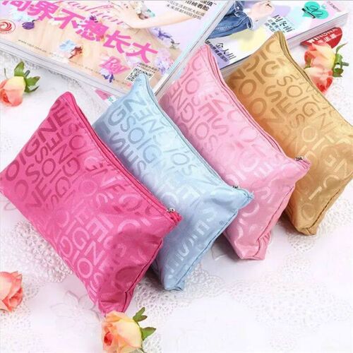 Women Cosmetic ag Portable Cute Multifunction eauty Zipper T