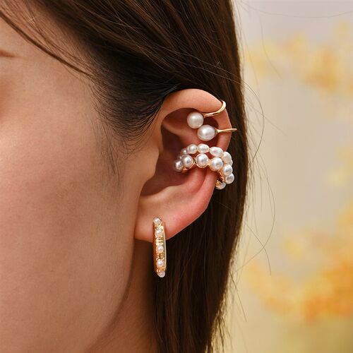 2023 New Arrival Multicolor CZ Crystal Ear Cuff Stackable C