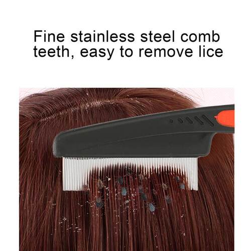 Head Lice Comb Lice Nit Removal Hair Comb Stainless Steel Fi
