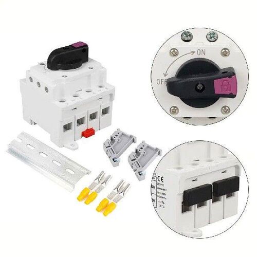 PV Disconnect Switch DC 1200V 32A Waterproof Solar Rotating