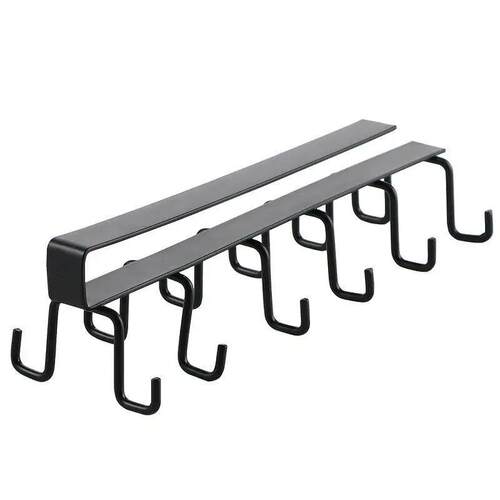 Storage Racks Cabinet Hook Cup Holder with 12 Hooks Double R