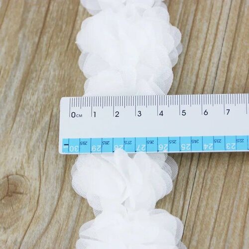 (1 meter) Chiffon lace fabric Webbing Decoration flower gift