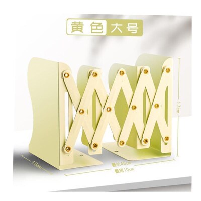Retractable bookstand with pen holder desktop book organizer