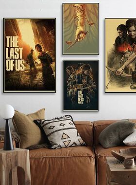 Retro The Last of Us Part 1 2 Poster Kraft Paper Prints Pict